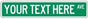 Standard DOT Custom Street Blade Sign 36" x 9" (single blade only)