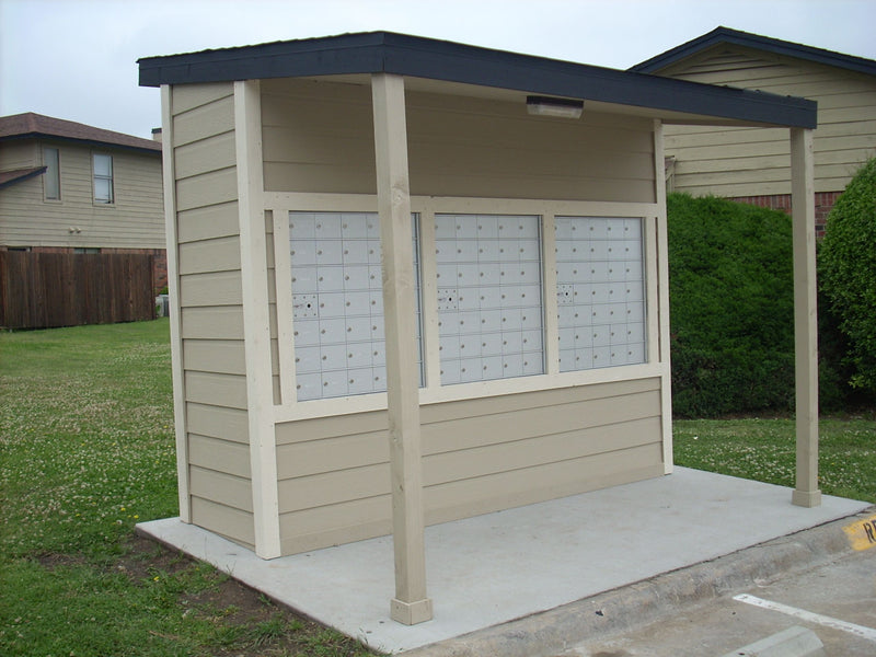 4B+ Front-Loading Horizontal Mailboxes in Anodized Aluminum Finish - 4 Parcel Lockers