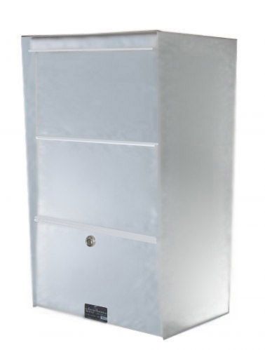 X-Large Wall-Mount Stainless Steel Drop Box/Letter Locker