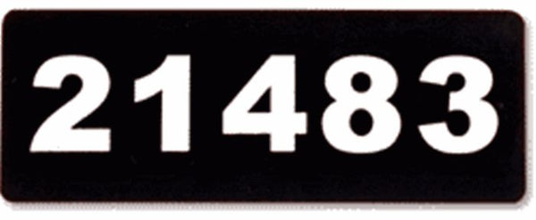 Vinyl Address Plaque With Numbers Only
