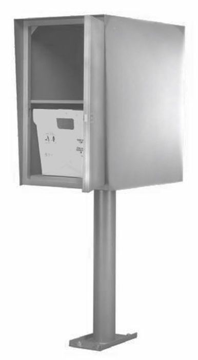 Custom Commercial Collection Box in Stainless - Double (Rear Access)