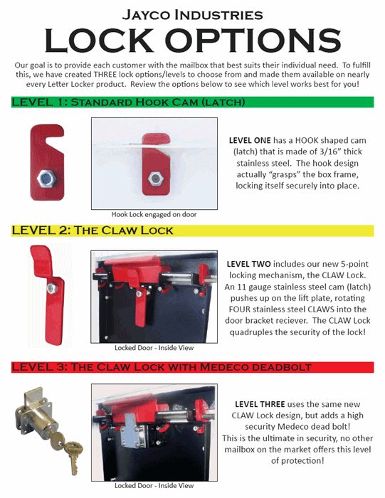 Blank Key for Letter Locker Standard Lock