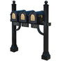 Keystone Eagle Triple Deluxe Multi-Mount Mailbox Post (Mailboxes Not Included)