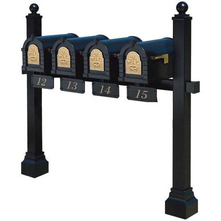 Keystone Eagle Quad Multi-Mount Mailbox Post (Mailboxes not included)