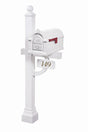 Fleur de Lis Keystone Series Deluxe Mailbox and Post Package - Fully Configurable