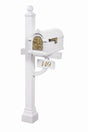 Fleur de Lis Keystone Series Deluxe Mailbox and Post Package - Fully Configurable