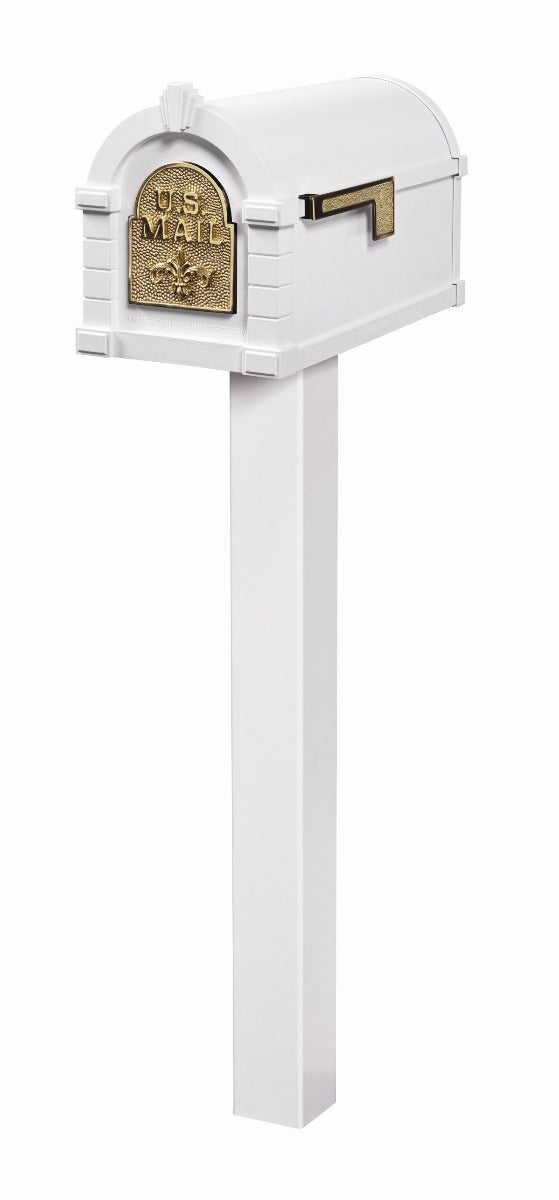 Fleur de Lis Keystone Series Mailbox and Standard Post Packages