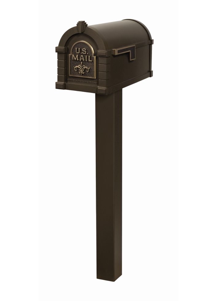 Fleur de Lis Keystone Series Mailbox and Standard Post Packages