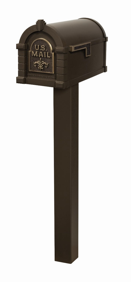 Fleur de Lis Keystone Series Mailbox and Standard Post Packages