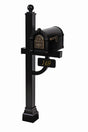 Fleur de Lis Keystone Series Deluxe Mailbox and Post Package - Fully Configurable