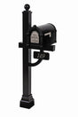 Fleur de Lis Keystone Series Deluxe Mailbox and Post Package - Fully Configurable