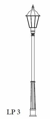 Outdoor Lamp Post with Decorative Base # 3