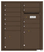 Versatile Front Loading Double Column Commercial Mailbox with 10 Tenant Compartments and 2 Parcel Lockers-Antique Bronze (AB)