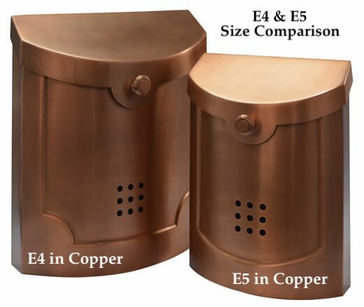 Ecco E5 Brass Mailbox - Choose Finish