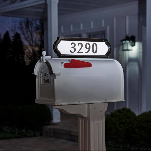 Whitehall Standard Size Nite Bright Richfield Home Address Multiple-Mount Plaque