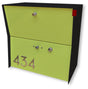 Tedstuff RetroBox Locking Small Package Wall Mounted Mailbox in Jet Black