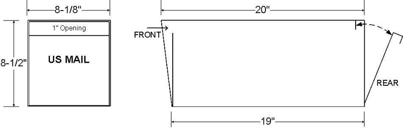 Rural Locking with Incoming Mail Slot (No Front Door)