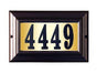 Edgewood Large Lighted Address Plaque with Polymer Numbers Included - Antique Copper Frame