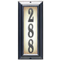 Edgewood Vertical Lighted Address Plaque with Vinyl Numbers (Choose Frame and Numbers)