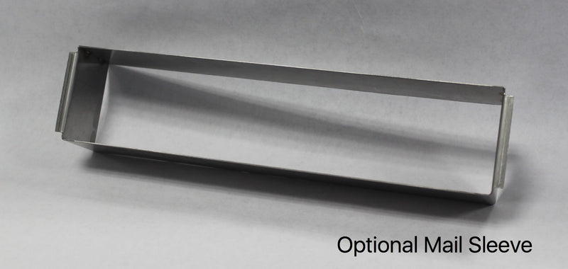 Stainless Steel Mail Slot - LARGE (15.7 in. x 3.9 in.) - Rear Piece Only (Choose Finish)