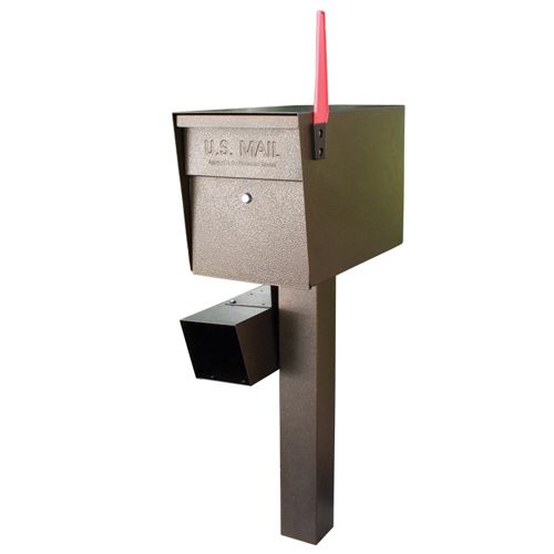 Mail Boss Ultimate High Security Locking Quadruple Mailbox & Post Package