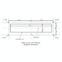 Stainless Steel Mail Slot - SMALL (11.8 in. x 3 in.) - Front Piece Only (Choose Finish)