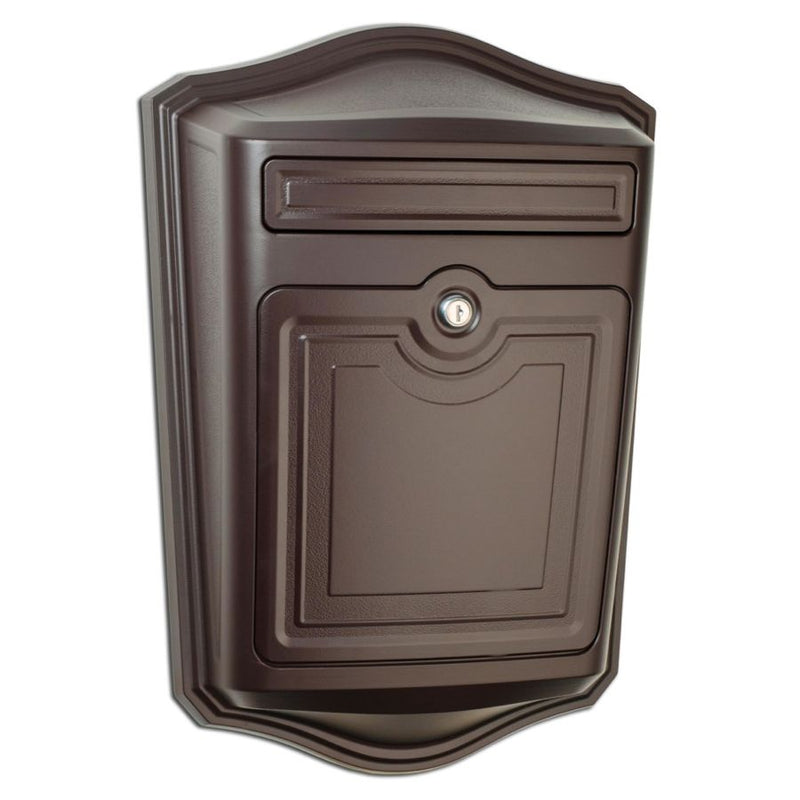 Maison Powder-Coated Cast Aluminum Locking Wall-Mount Mailbox (Choose Color)