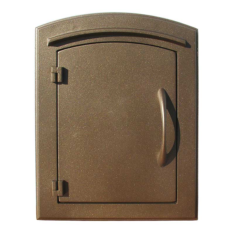 Manchester Security Locking Stucco Column Mailbox with Plain Door - Stucco Column Included (Choose Colors)