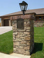 Manchester Non-Locking Column Mount Mailbox with Plain Door