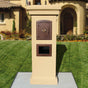 Manchester Non-Locking Column Mount Mailbox with Agave Emblem