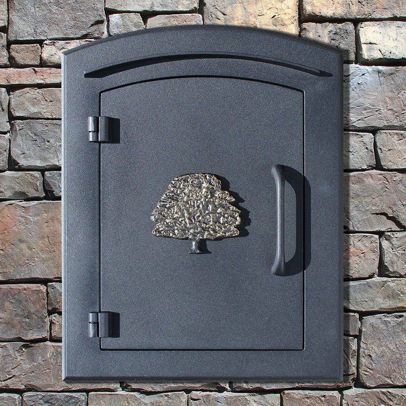 Manchester Non-Locking Column Mount Mailbox with Oak Tree Emblem