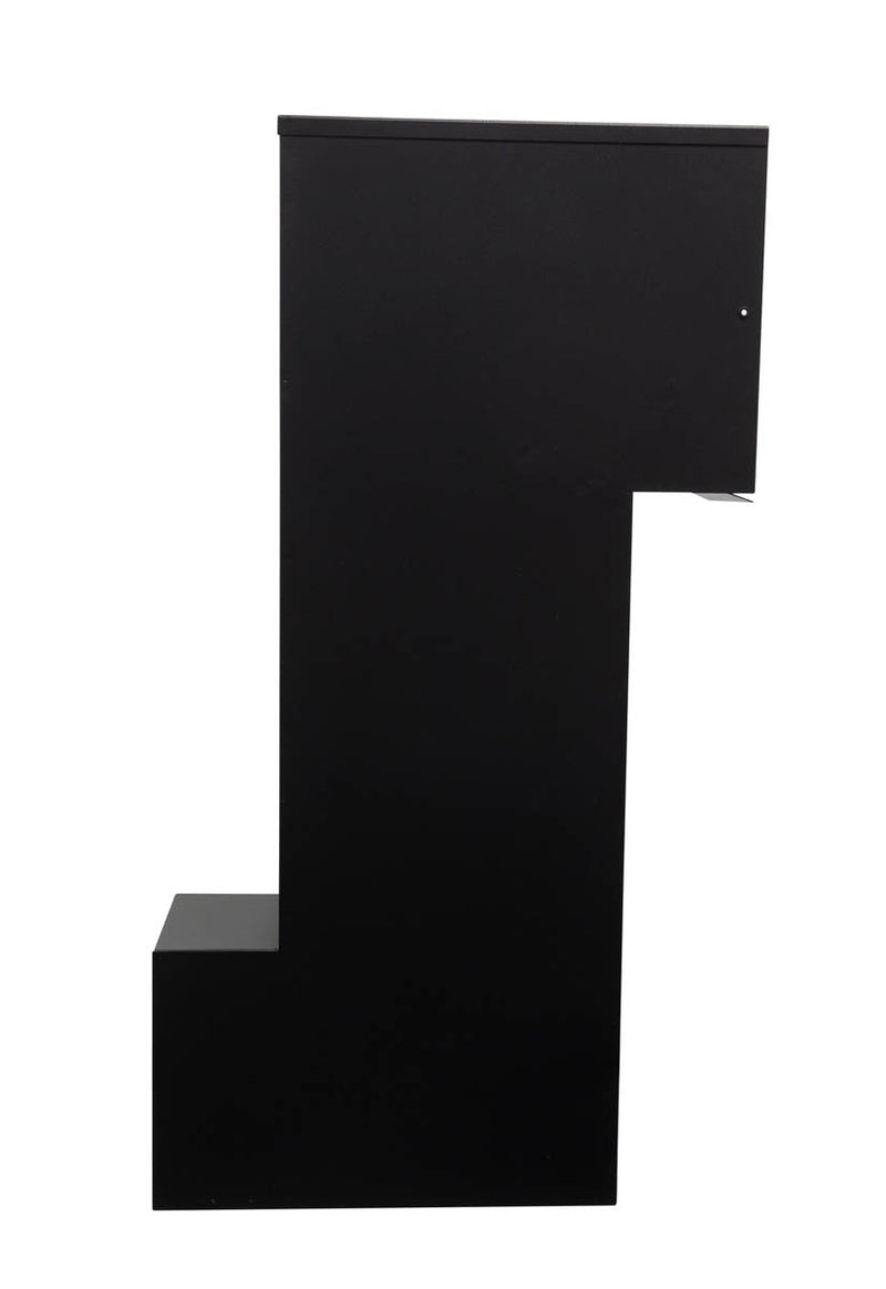 Manchester Security Locking Column Mount Mailbox with Scroll Emblem (Stucco Column Not Included)
