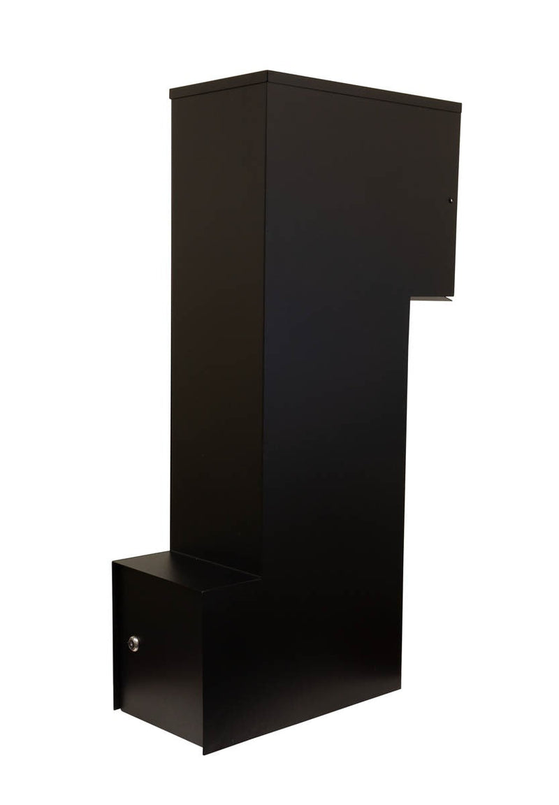 Manchester Security Locking Column Mount Mailbox with Decorative Cross Emblem (Stucco Column Not Included)