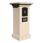 Manchester Security Locking Stucco Column Mailbox with Cross Emblem - Stucco Column Included (Choose Colors)