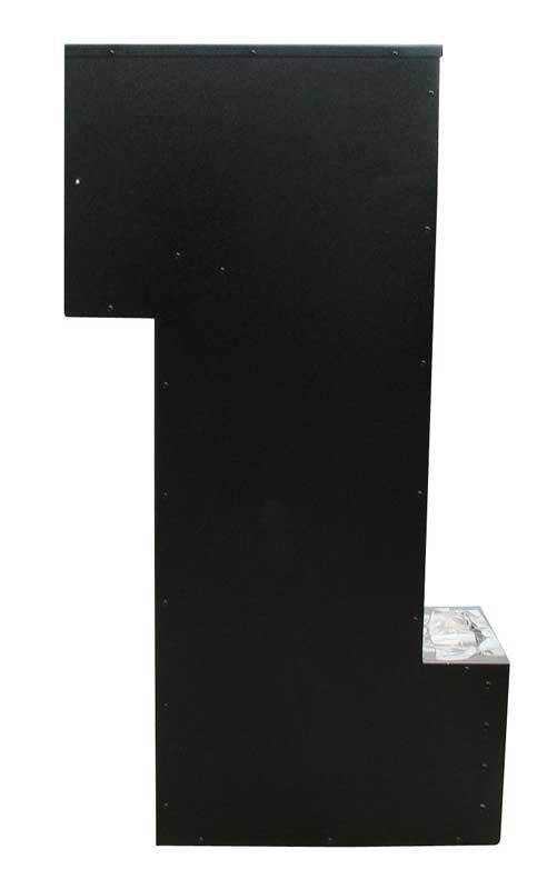 Manchester Security Locking Column Mount Mailbox with Decorative Cross Emblem (Stucco Column Not Included)