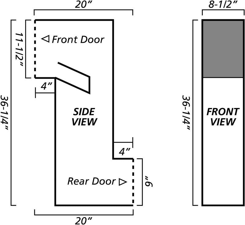 Manchester Security Locking Column Mount Mailbox with Plain Door (Stucco Column Not Included)