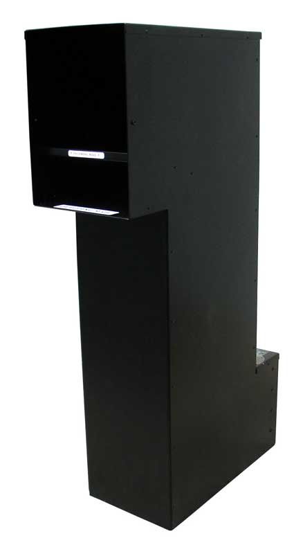 Manchester Security Locking Column Mount Mailbox with Fleur de Lis Emblem (Stucco Column Not Included)