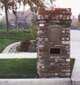 Manchester Non-Locking Column Mount Mailbox with Agave Emblem