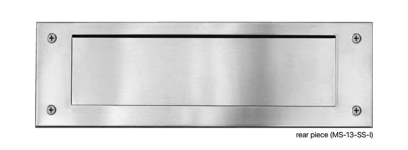Stainless Steel Mail Slot (includes front & rear pieces)
