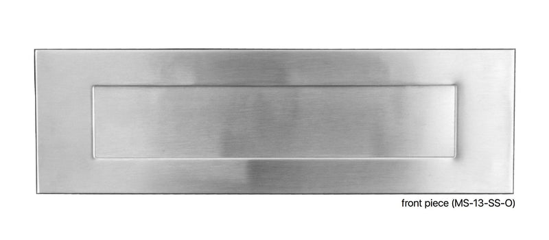 Stainless Steel Mail Slot (includes front & rear pieces)