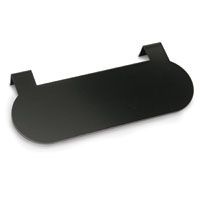 Address Plate with two tabs for mounting, Black- -SEMI-GLOSS