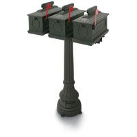 1812 Park Ridge 50 in. Plastic Mailboxes with Post