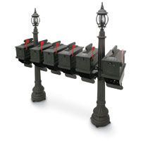 1812 Morganton 72 in. Plastic Mailbox with Lantern