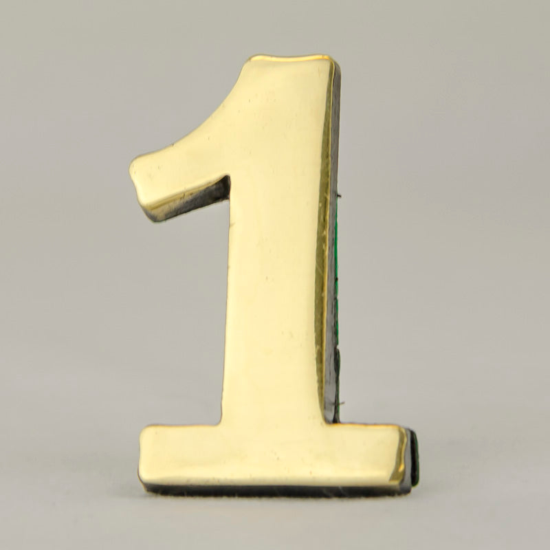 2" Self-Adhesive Brass Numbers