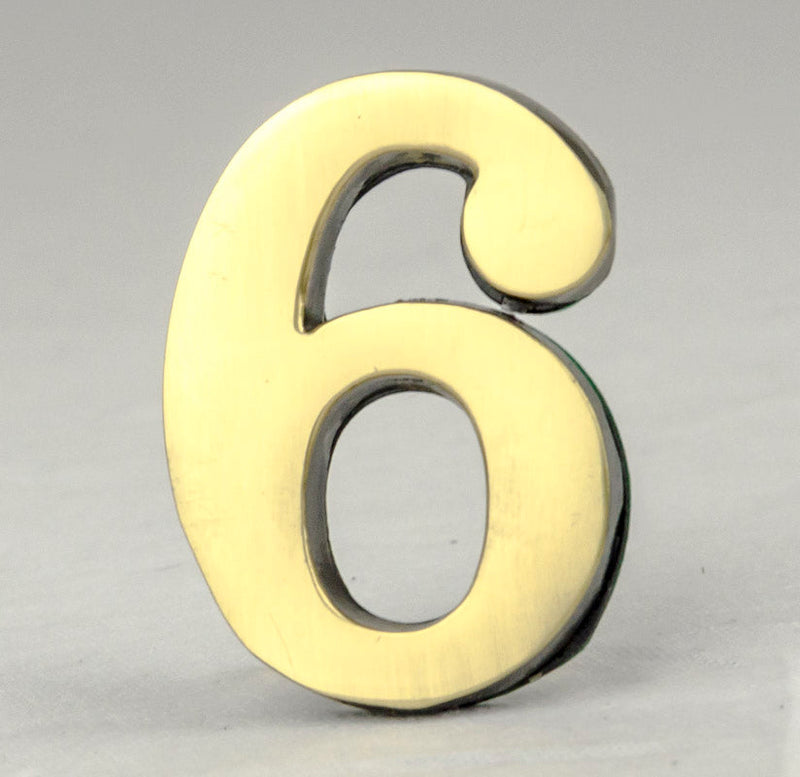 2" Self-Adhesive Brass Numbers