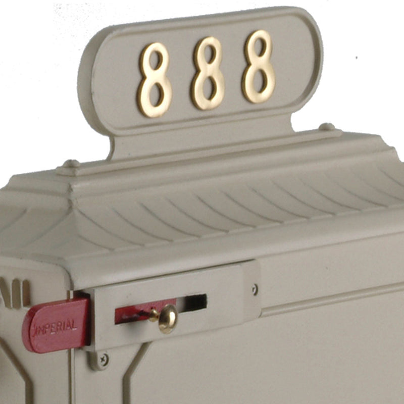 Mailbox Address Number Plate # 8 (ONLY for # 8 Mailbox)