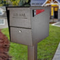 Mail Boss Package Master Locking Mailbox with Post - Bronze