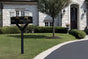 QualArc Penfield Twin Mailbox Post System, no base with two Lewiston Mailboxes