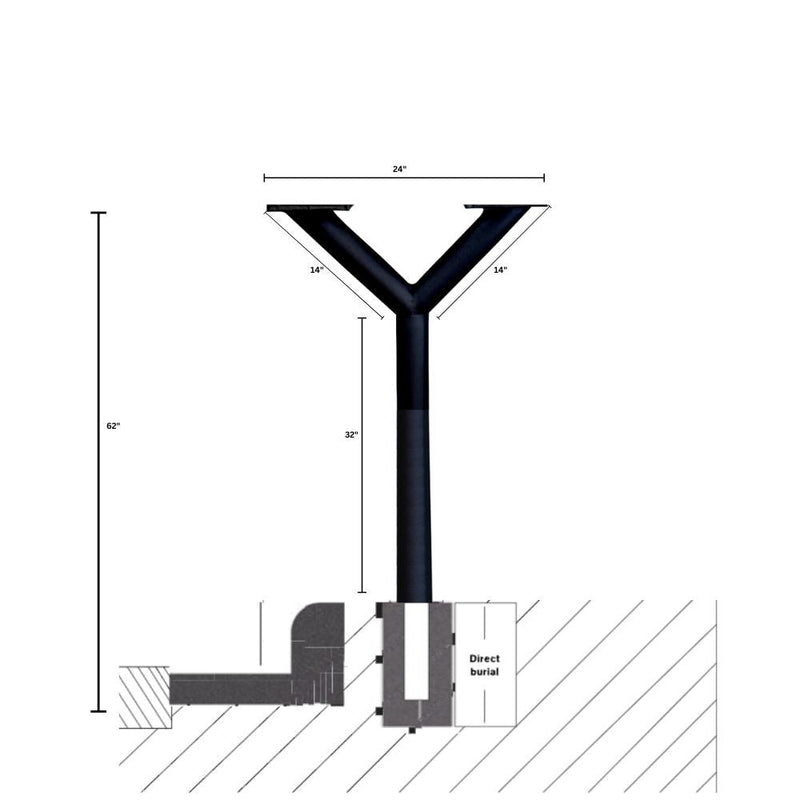 QualArc Penfield Twin Post Only and Spreader