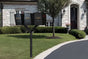 QualArc Penfield TRIPLE Mailbox Post System, no base with Three Letter Sentry mailboxes Black